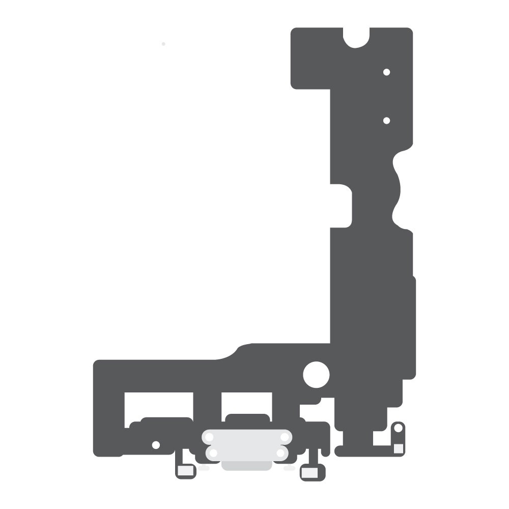 SmartGrade Pro™ - Cavo flessibile della porta di ricarica (Lightning) per iPhone 7 - (Aftermarket) - Bianco